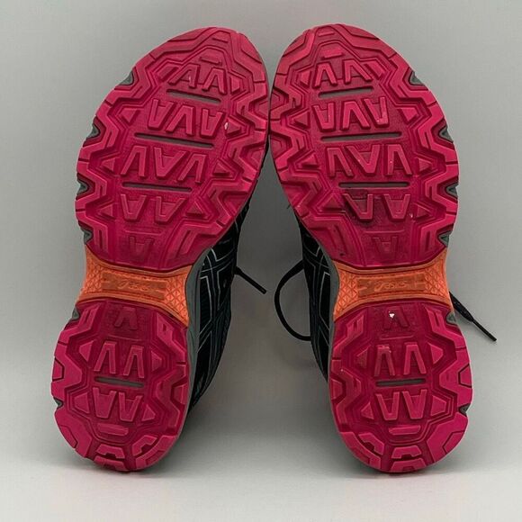 ASICS Womens Running Shoes 6.5 Black Pink Gel-Venture 7 Trail Arhletic Sneakers - Picture 8 of 15